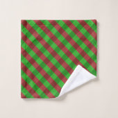 Rood- en Groen Glitter Bad Handdoek (Wasdoekje)