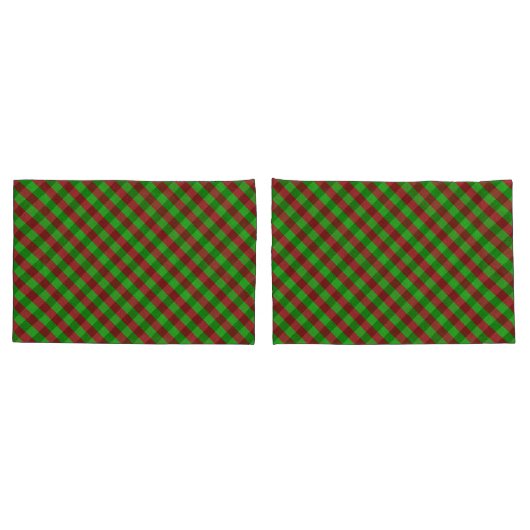 Rood- en Groen Glitter Kussensloop (Achterkant-Set)