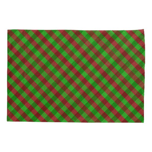 Rood- en Groen Glitter Kussensloop (Achterkant-Links)