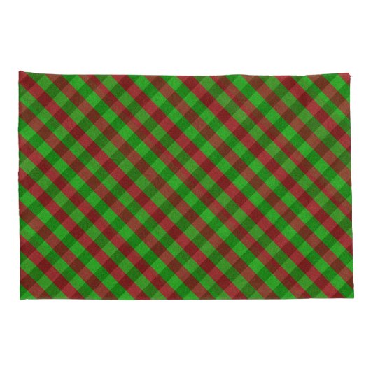 Rood- en Groen Glitter Kussensloop (Achterkant-Rechts)