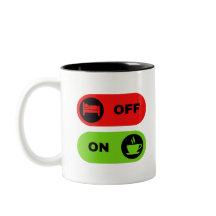 Rood en Groen Grappige Koffie en Start