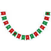 Rood en groen kerst en bogen vlaggetjes (Alle)