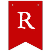 Rood en groen kerst en bogen vlaggetjes (Derde vlag)