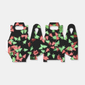 Rood en groen kerstbomen Pattern Favor Box Bedankdoosjes (Uitgevouwen)