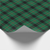 Rood en groen kerstcadeautje cadeaupapier (Hoek)