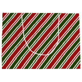 Rood en groen kerstfeest  groot cadeauzakje (Achterkant)