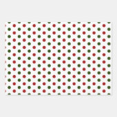 Rood en groen kerstfeest   inpakpapier vel (Voorkant 2)