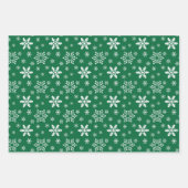 Rood en groen kerstfeest inpakpapier vel (Voorkant 2)