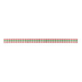 Rood en groen kersthoundstooth Pattern Lint (Voorkant)
