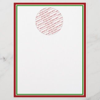 Rood en groen (kerstkleuren) Opgemaakte Sjabloon