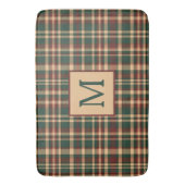 rood en groen kerstplakmonogram badmat (Voorkant Verticaal)