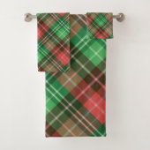 Rood en groen kerstschildpad bad handdoek (Insitu)