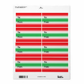 Rood en groen label (Full Sheet)