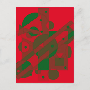 Rood en groen ontwerp van Moma Briefkaart