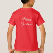 Rood en Groen Schattige Star Tree Vrolijk Kerst Ki T-shirt (Achterkant)