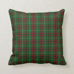 Rood en groen Sierkussen Tartan