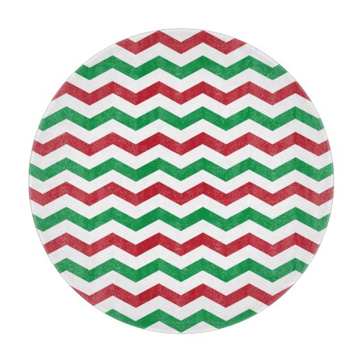 Rood- en groen snijpunt Chevron Snijplank (Voorkant)