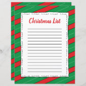 Rood en groen snoepje Boarder Clipart Kerstmis (Voorkant / Achterkant)