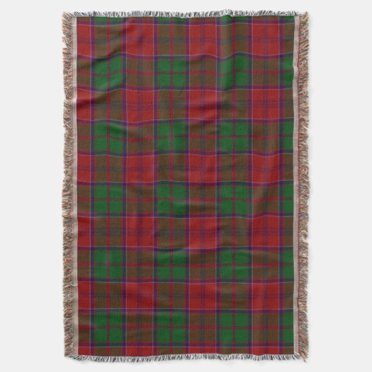 Rood en groen Tartan Deken (Voorkant Verticaal)
