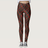 Rood en groen Tartan Leggings (Voorkant)