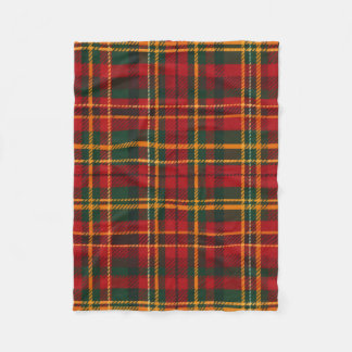 Rood en groen tartan ruitpatroon fleece deken