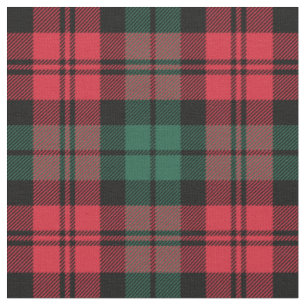 Rood en groen zwart watch tartan ruitjespatroon ke stof