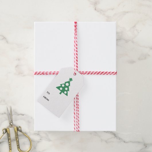 Rood- en Groene feestdagen — Gift Labels Cadeaulabel (Met Touw)
