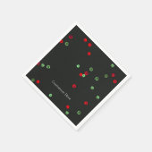 Rood- en Groene feestdagen maken kerstfeest Servetten (Hoek)