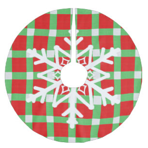 Rood- en groene kerstboomrokken kerstboom rok