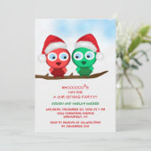 Rood- en Groene kerstfeestdag Kaart (Staand voorkant)