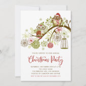 Rood- en Groene kerstfeestjes Kaart (Voorkant)