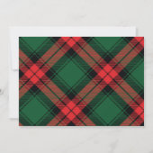 Rood- en groene kerstkaart kaart (Achterkant)