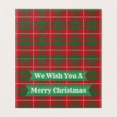 Rood- en groene kerstkaarten kaart (Buitenkant ongevouwen)