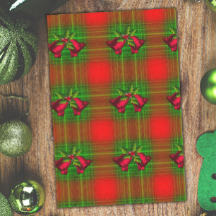 Rood- en Groene kerstmis Tissuepapier