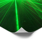 Rood- en groene laserlichten poster (Hoek)