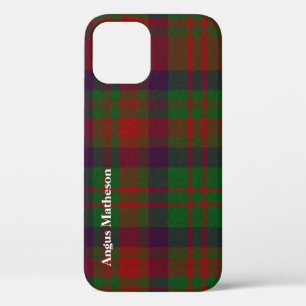 Rood- en Groene Matheson Tartan Pset iPhone 12 Hoesje