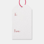 Rood- en Groene Nutkraker Gift-Labels Cadeaulabel (Achterkant)