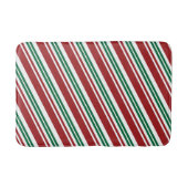 Rood- en Groene Peppermint Stripe Badmat (Voorkant)
