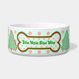 Rood- en groene pokadots voerbakje