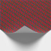Rood en houtskool met vijf strippen cadeaupapier (Hoek)