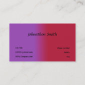 Rood en lila visitekaartje (Achterkant)