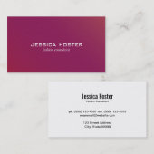 Rood en magenta visitekaartje (Voorkant / Achterkant)