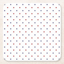 Rood en marineblauw stippel-klassiek preppy
