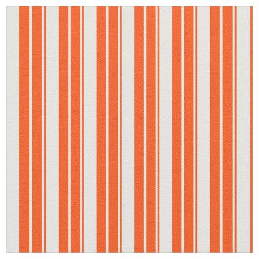 Rood en Mint Crème Striped/Lined Pattern Stof (Close Up)