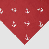 Rood en Navy Nautical Series Design 9 Tissuepapier (Detail)