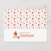 Rood en Oranje gevogelte Briefkaart (Voorkant)