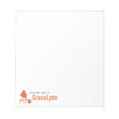 Rood en Oranje gevogelte Notitieblok (Voorkant)