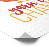 Rood en Oranje gevogelte Poster (Hoek)