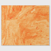 Rood en Oranje marmer Cadeaupapier (Vlak)