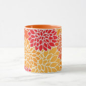 Rood en Oranje  oraal ontwerp Mok (Midden)